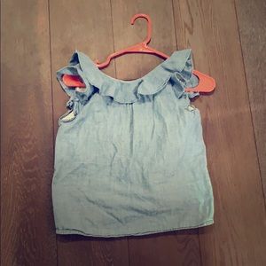 Blue low-backed nice shirt